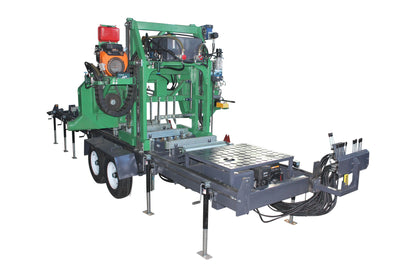 Portable Sawmill Machine Mobile Wood Cutting Band Sawmill Diesel Electric Horizontal Sawmill with Trailer Factory Price