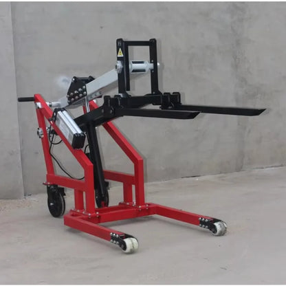 Small Electric Forklift Hydraulic Lifting and Handling Truck Curved Arm Loading and Unloading Truck Portable Stacker Truck