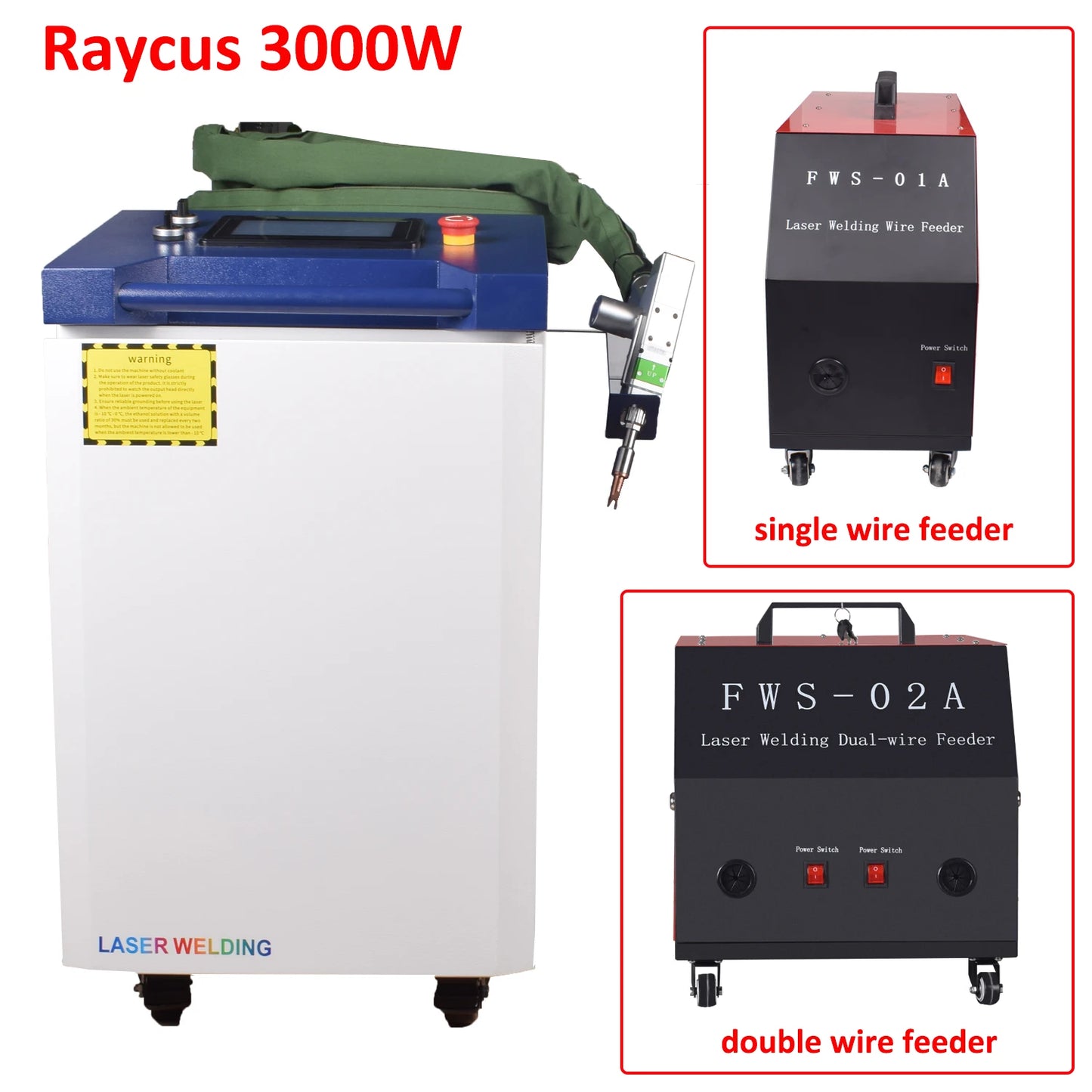 3000W Raycus 4 in 1 Laser Welding Cleaning Cutting for Metal Double Pendulum Laser Welder with Dual Wire Feeder Machine EU Stock