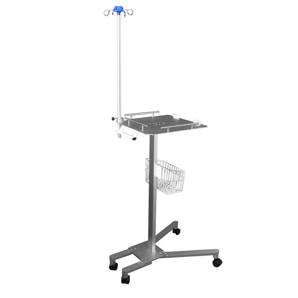 Trolley Therapeutic Equipment Medical Trolley Fetal Monitor Ekg Machine Cart with Big Platfrom  Hanger Ecg Trolley