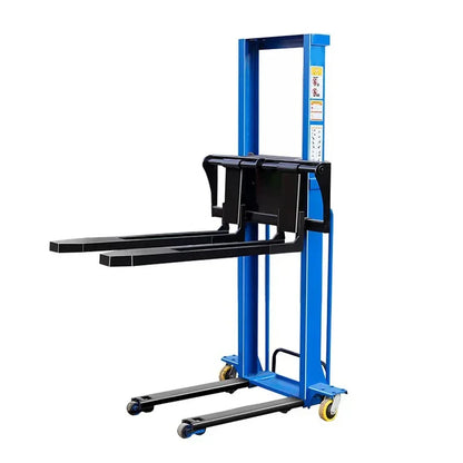 1.6M 500/1000KG Household Electric Lifting Remote Control Forklift Portable Stacker Hand Propelled Handling Forklift Customized