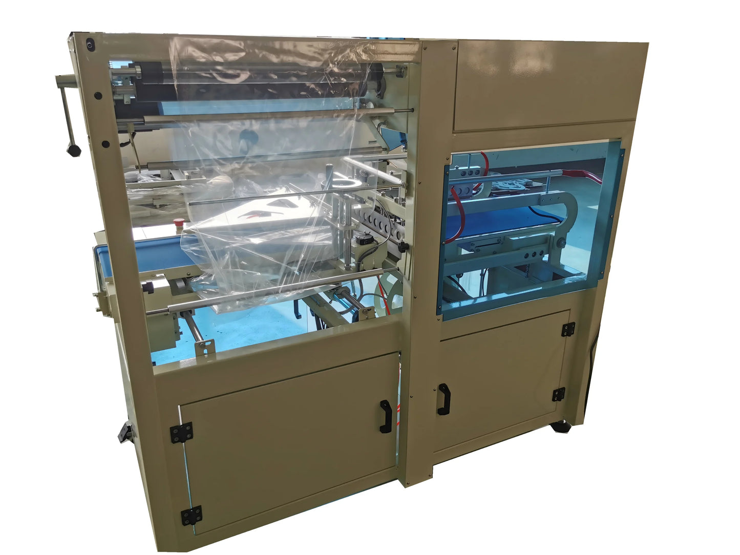 Hipac Newest Gift Carton Box Case Soap Egg Packing Plastic POF Film L Sealer Tunnel Wrapping Automatic Shrink Packaging Machine