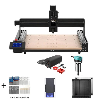 Twotrees TTC450 CNC Router Milling Cutting Machine GRBLLaser Engraver For Acrylic PCB PVC Metal Aluminum 500W Spindle Motor
