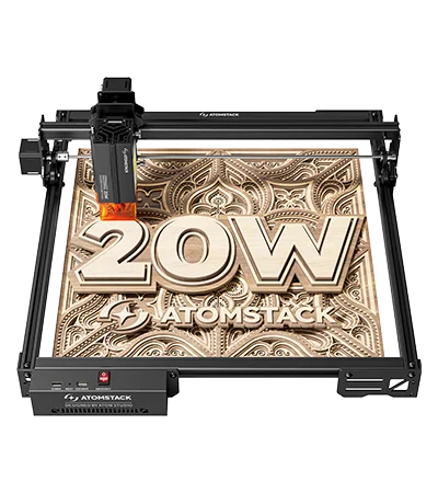 Atomstack A20 Pro V2 Laser Engraver machine Machine Quad-Laser Cutter 20W For Metal Arcylic Wood Glass Logo 400*365mm