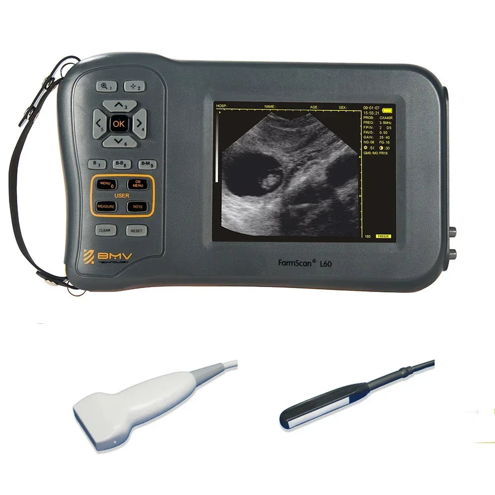 5.8 Inch Farm Portable Ultrasound Scanner Machine Sheep Pig Cow Equine  Veterinary Equipment Farmscan L60 USG Ecografo