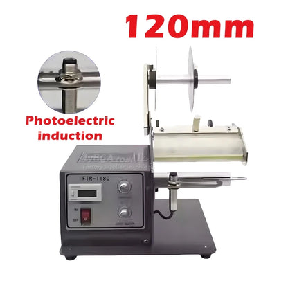 Automatic Label Peeling Machine TR-118C Label Stripping Dispenser Sticker Separating Tool Photoelectric or Fiber Optic Induction
