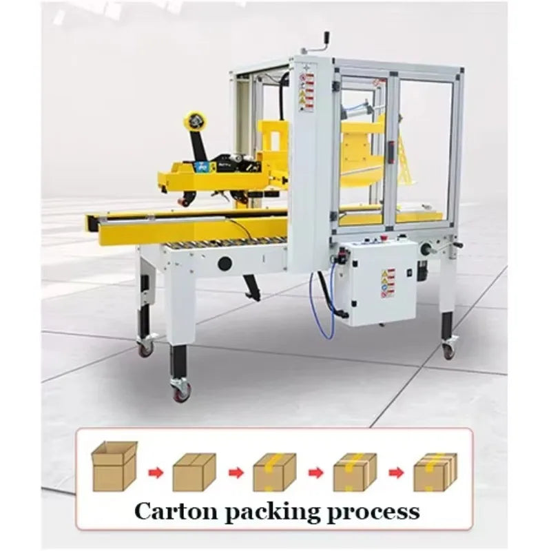 Automated Carton Sealing Machine Production Line for Corrugated Box Packaging and Manufacturing Assembly System