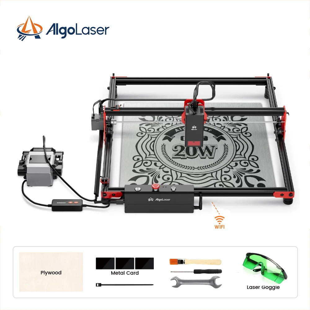 Ortur Laser Cutting Machine 10W High-density Laser Cutter High-speed 15000mm/min Air Assist Cut Through 30mm Acrylics 20mm Wood