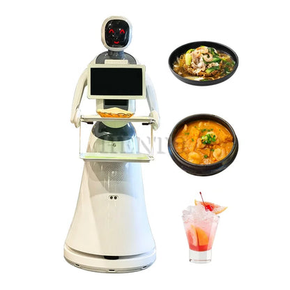 Long Service Life Robot Hotel Delivery / Humanoid Robot for Restaurant / Robot Service