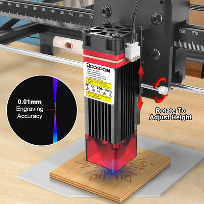 RDDSPON Laser Engraver 2.5W 7W Optical Power CNC Wood Router Engraving Machine Woodworking DIY Portable Cutter Printer 300*300mm