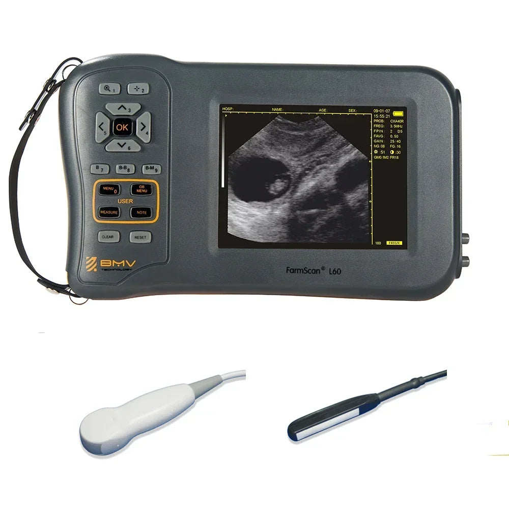 5.8 Inch Farm Portable Ultrasound Scanner Machine Sheep Pig Cow Equine  Veterinary Equipment Farmscan L60 USG Ecografo