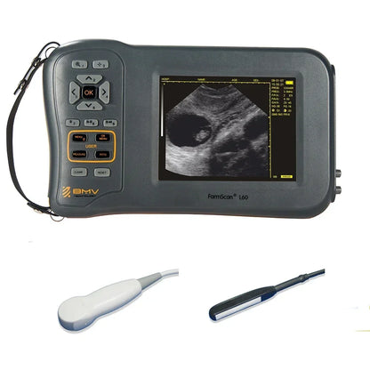 5.8 Inch Farm Portable Ultrasound Scanner Machine Sheep Pig Cow Equine  Veterinary Equipment Farmscan L60 USG Ecografo