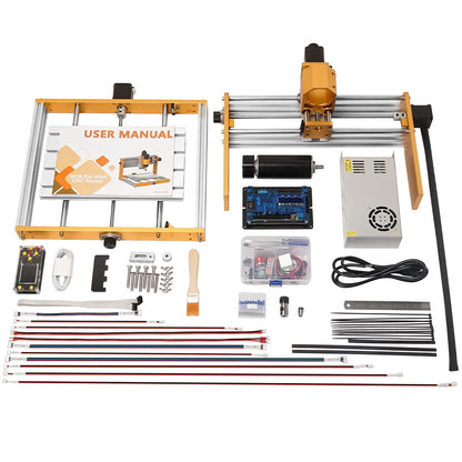 CNC3018pro Machine 500W All-Metal CNC Router Machine 3 Axis Limit Switches & Emergency-Stop with GRBL Offline Control