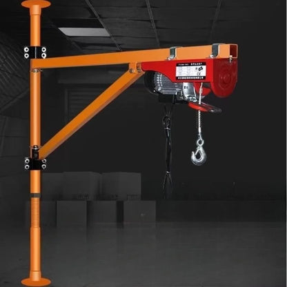 Micro electric hoist 220V crane roof hoist home decoration vehicle-mounted lifting crane column bracket