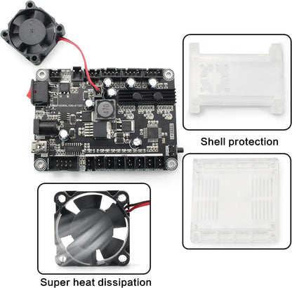 【EU US BZ】DIY Mini 1610 Pro 3 Axis CNC Laser Router Milling Woodworking Machine + Offline controller