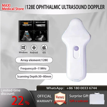 Portable Wireless Ultrasound Probe scanner machine WIFI ultrasound scanner Machine support iOS Android Windows free suitcase