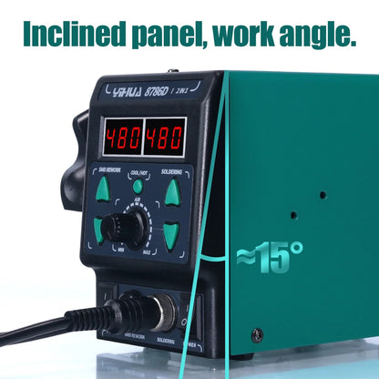 YIHUA 8786D Soldering Iron Hot Air Soldering Station DIY Digital Rework Station Phone Repair BGA SMD Solder Tool Welding Station