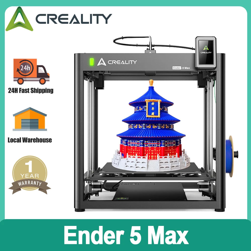 Creality Ender 5 Max 3D Printer 700mm/s Max Printing Speed Large Build Volume 40 *40 *40 Auto Leveling Linear Rail Dual Z Axis