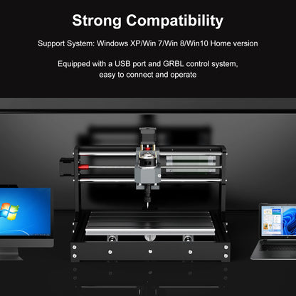 TWOTREES CNC Router TTC3018 With ER11 CNC Engraving Machine Acrylic PCB Carving Cutting 3 Axis DIY Wood Router Laser Engraver
