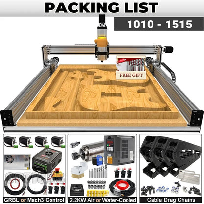 20%OFF BulkMan3D 1500x1500mm Lead CNC Router Machine Full Kit Screw Driven Engraving Complete Kit with Upgraded Lead Screws