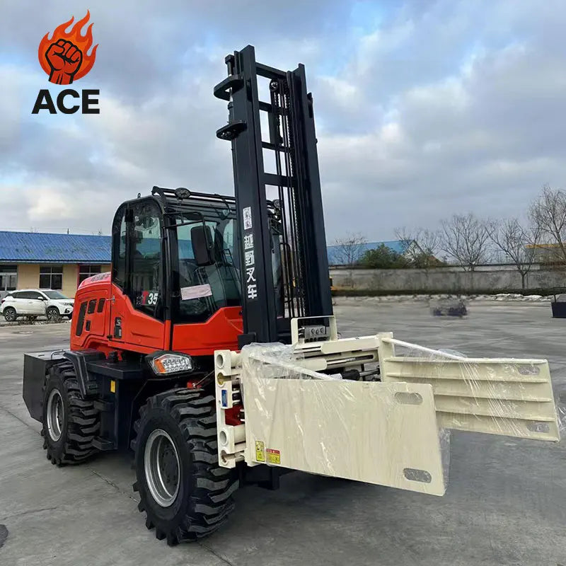 New All Terrain 3 Ton 3.5ton 4ton 5ton Forklift customized 4WD 4x4 All Rough Terrain Forklift Diesel Wheel Forklift Price