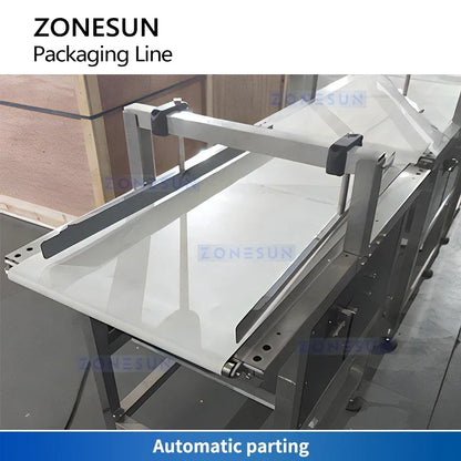 ZONESUN ZS-WMC250L Horizontal Flow Wrapper Flow Wrapping Machine Automated Packaging Line