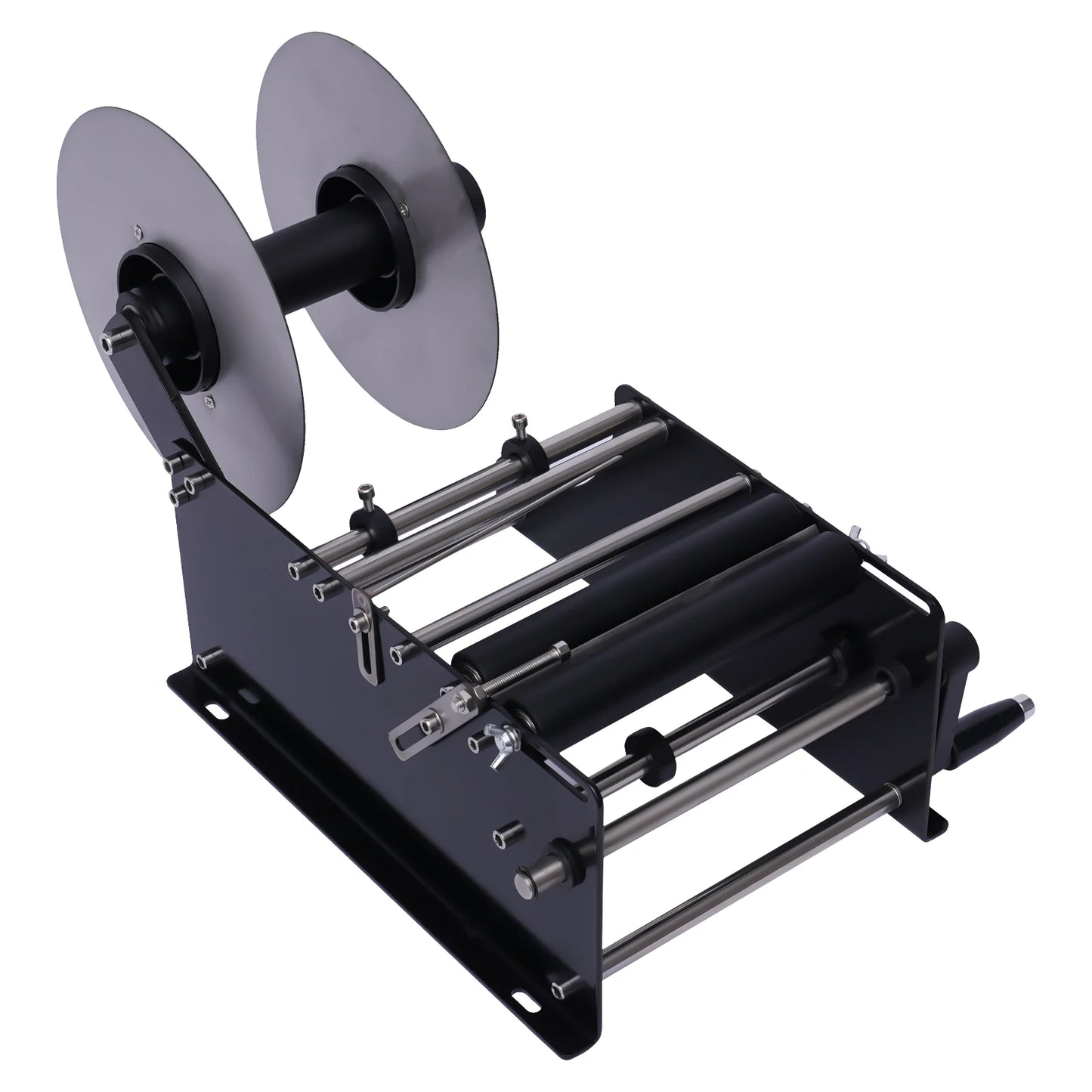 Manual Round Bottle Labeling Machine (Iron)—10-30pcs/min, ±0.5mm Accuracy, Desktop/Freestanding, Fits 0.79-4.72in Bottles