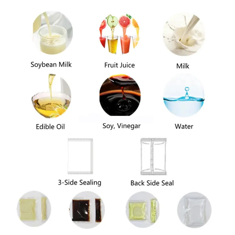 Including Tariffs Electric Liquid Packaging Machine With Adjustable Capacity And Self Priming Liquid Packing Machine