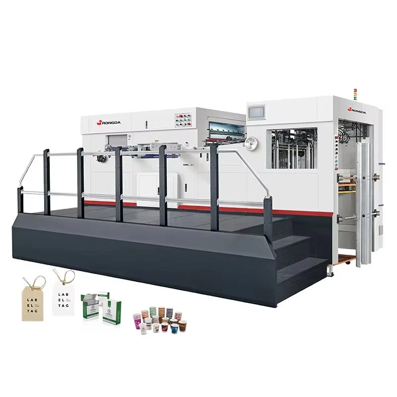 Easy to Operate Full Automatic  Paper Cup Paper Bag Die Cutter Creasing Carton Box Die Cutting Machine