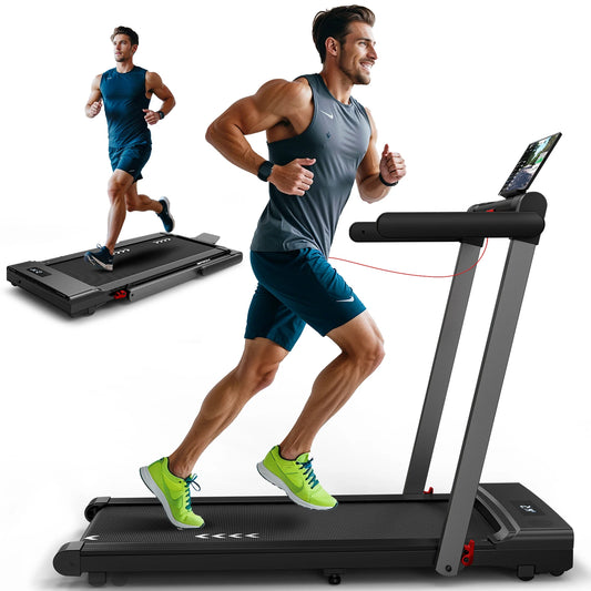 FYSIQ Treadmill for Home Use, 2.25Hp Motor, Speed 1-12Km/H, 7-Layer Running Surface, No Assembly Required
