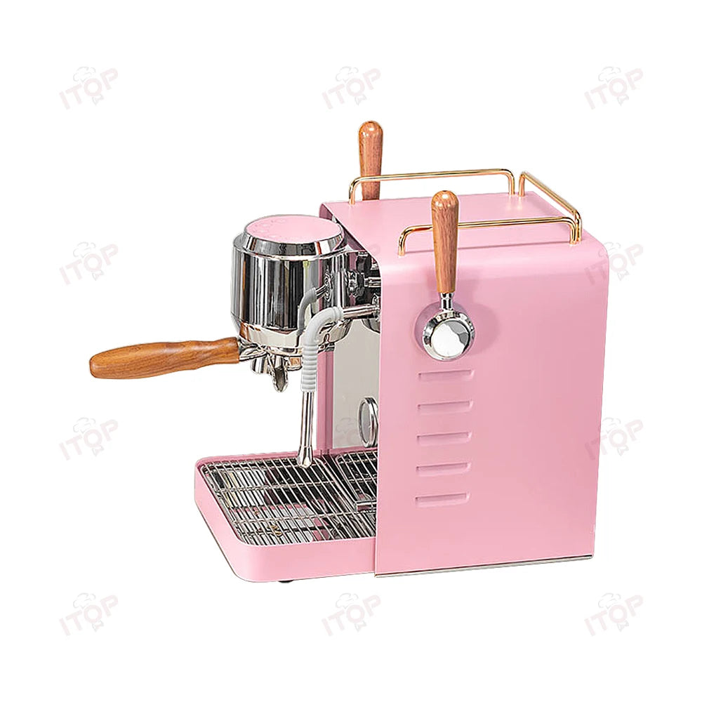 Small Commercial Coffee Machine Vibration Pump 58mm Filter Espresso Machine Coffee Maker Family Cafe