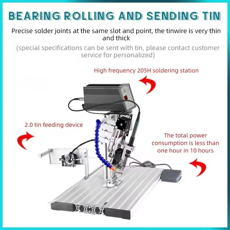 CE Semi-automatic Soldering Machine USB Connector Equipment Electrical Cables USB Wire Making Tin PCB/LED/Robot Welding Machine