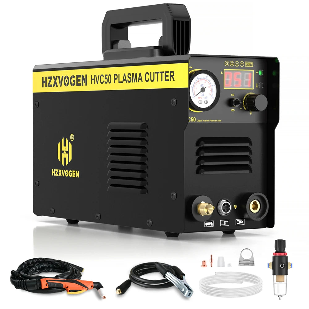 HZXVOGEN 50A IGBT Inverter Plasma Cutter 110V/220V Cutting Machine for Stainless Steel Aluminum Metal Portable Welding Equipment