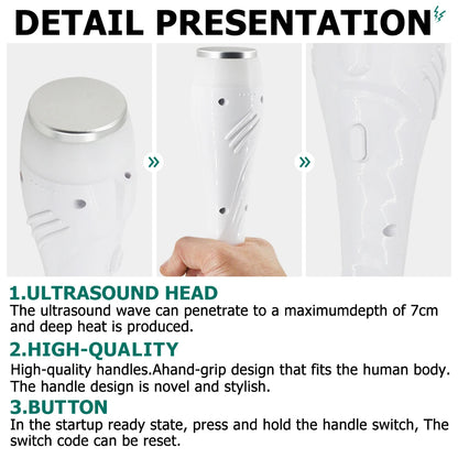 Physiotherapy Therapeutic Ultrasound Massager 1Mhz Body Muscle Pain Relief Ultrasonic Therapy Machine Portable Body Massage New