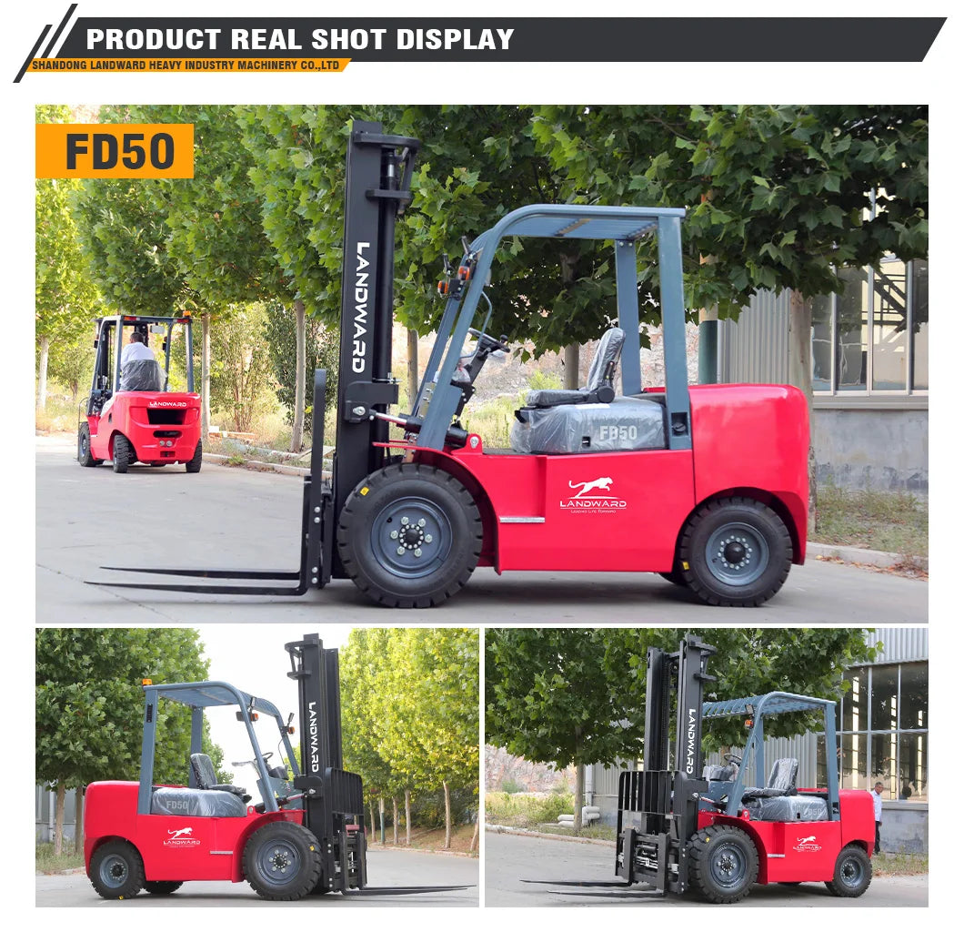 4WD High Load Forklift 3 Ton High Quality Euro 5 Diesel Forklift Home Use Small Transport Forklift EPA Engine Customized Sale