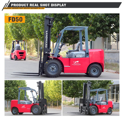 4WD High Load Forklift 3 Ton High Quality Euro 5 Diesel Forklift Home Use Small Transport Forklift EPA Engine Customized Sale