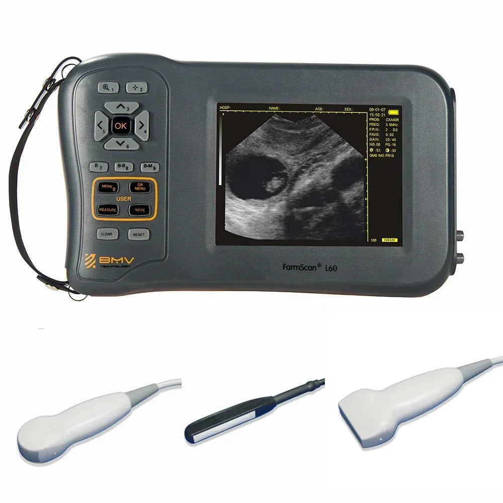 5.8 Inch Farm Portable Ultrasound Scanner Machine Sheep Pig Cow Equine  Veterinary Equipment Farmscan L60 USG Ecografo