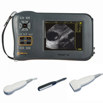5.8 Inch Farm Portable Ultrasound Scanner Machine Sheep Pig Cow Equine  Veterinary Equipment Farmscan L60 USG Ecografo