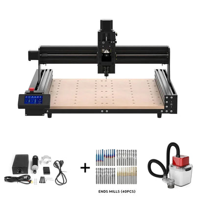 Twotrees TTC450 CNC Router Milling Cutting Machine GRBLLaser Engraver For Acrylic PCB PVC Metal Aluminum 500W Spindle Motor