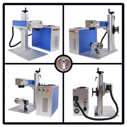 100W Raycus Mopa Fiber Laser Marking Machine Deep Laser Engraving Laser Cutting Jewelry Silver Gold All Metal 60W Laser Engraver