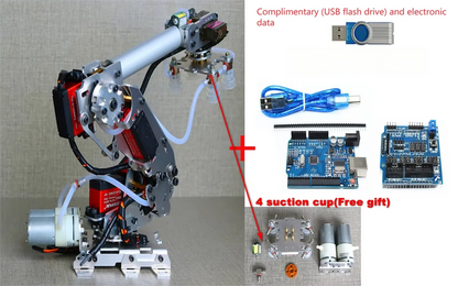 7 Dof Manipulator Robot Arm With Large Suction Air Pump  Robot Mindustrial Robotic Model  Prohrammable Robot Arm