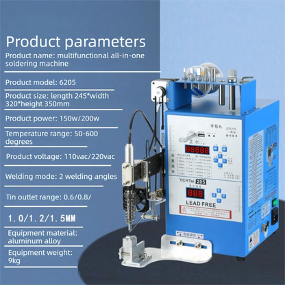 Multifunctional Soldiering Machine Semi-Automatic Soldering Station Precision USB Spot Welding DC Plug Soldering LED Light Power