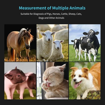 Portable Veterinary Ultrasound Scanner for Dog Cat Cattle Cow Pig Horse Ultrasound Pregnancy Testing Machine Color