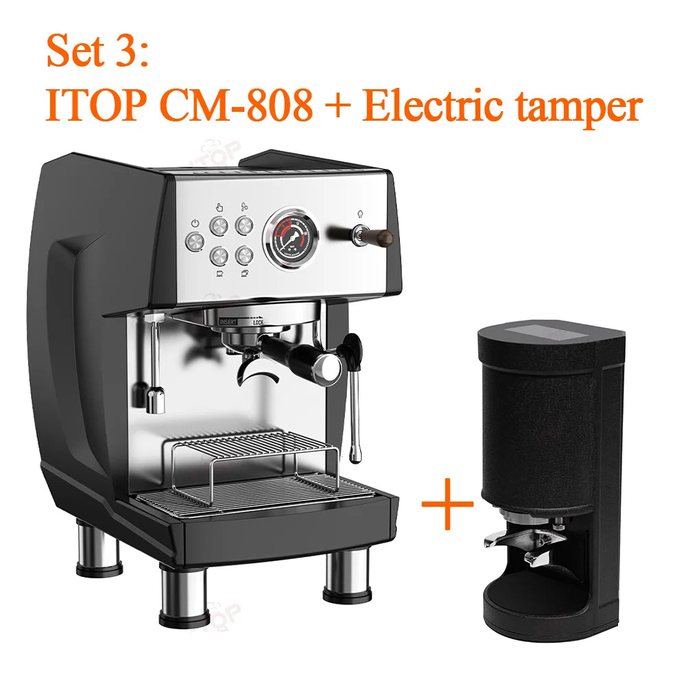 ITOP CM-808 9Bar Commercial Espresso Coffee Maker 2 ULKA Pump 3 Boilers PID Temperature Control Semi-automatic Coffee Machine