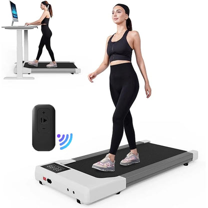 Treadmills 39.37inch Running Belt 2in1 Under Desk for Home Office Treadmill Walkingpad 2.5HP Romote Control 5MPH Exerice Machine