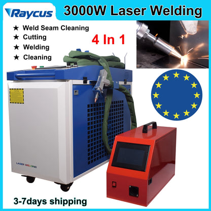 Raycus 3000W 4 in 1 Laser Welding Cleaning Cutting Soldering Machine Cleaning Machine Handheld Fiber Laser Welder For Metal