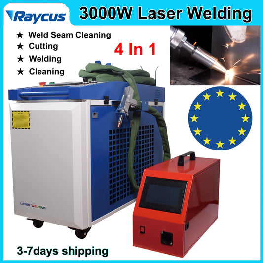 Raycus 3000W 4 in 1 Laser Welding Cleaning Cutting Soldering Machine Cleaning Machine Handheld Fiber Laser Welder For Metal