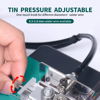 YIHUA 928DT-II 230W Soldering iron Auto Send Tin Soldering Station Fast Heating Tin Feeder Foot Rest Welding Machine Tools