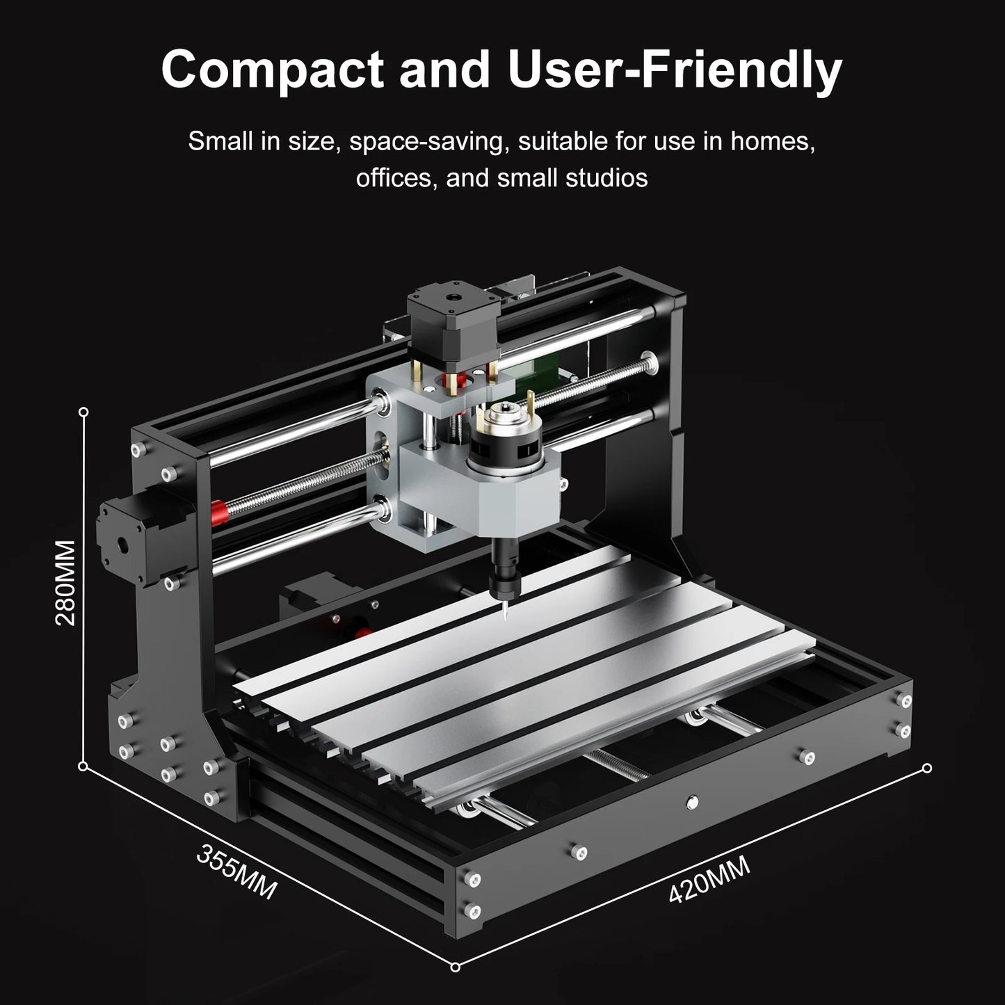 TWOTREES CNC Router TTC3018 With ER11 CNC Engraving Machine Acrylic PCB Carving Cutting 3 Axis DIY Wood Router Laser Engraver