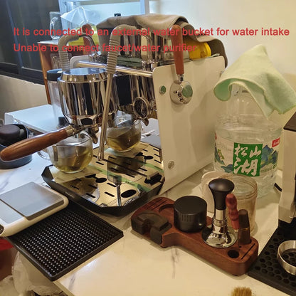 Rotary Pump Coffee Machine Home/commercial Espresso Coffee Maker 0.5L+ 1L Boliers PID Temperture Control Connect External Water